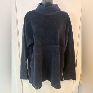 Vintage Victoria Secret Pullover Fleece Turtleneck Black Size Small 90s Y2K